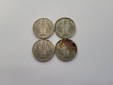 1 Krone 1893 4Stk. á 4,17g fein silber Kronenwährung Österr...