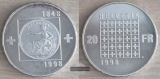 Schweiz  20 Franken  1998 150 Jahre Schweizerischer Bundesstaa...