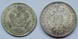 Österreich: 20 Kreuzer 1786 B + 1 Florin 1876