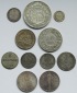 Europa: Lot aus elf verschiedenen Silbermünzen, zusammen 39,2...