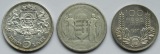 Europa: Lot aus drei großen Silbermünzen, zusammen 46,9 g Fe...