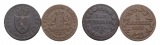 Altdeutschland; 2 Kleinmünzen 1856/1859