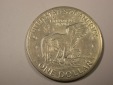 I4  USA 1 Dollar 1971 Eisenhower Mondlandung f.st /st  Origina...