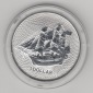 Cook Islands, 1 Dollar 2021, Segelschiff Bounty, 1 unze oz Silber