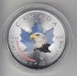 Kanada, Maple Leaf Wildlife 2014, 5 Dollar Seeadler, Eagle, Co...