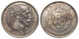 Norwegen: Håkon VII., 1 Krone 1916, 7,5 gr. 800 er Silber, sc...