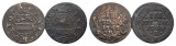 Altdeutschland; 2 Kleinmünzen 1747/1749