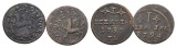 Altdeutschland; 2 Kleinmünzen 1796/1794