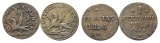 Altdeutschland; 2 Kleinmünzen 1824/1806