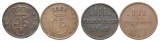 Altdeutschland; 2 Kleinmünzen 1859/1847