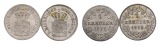 Altdeutschland; 2 Kleinmünzen 1871/1859
