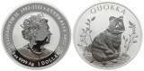 Australien: Elisabeth II., 1 Dollar 2023, Quokka, 1 Unze Feins...