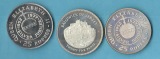 Commonwealth 3 Silbermünzen ca.real 85,33 Gr. Gr.925 AG  Mün...