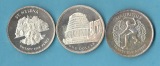 Commonwealth 3 Silbermünzen ca.real 84,61 Gr. Gr.925 AG  Mün...