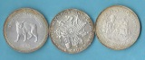 Commonwealth 3x Silbermünzen ca.real 86,1 Gr. Gr.925 AG  Mün...