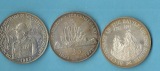 Commonwealth 3x Silbermünzen ca.real 88,11 Gr. Gr.925 AG  Mü...