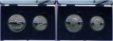 Norwegen: Silbermünzenpaar Nummer 1 zur Olympiade in Lilleham...