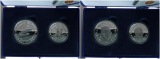 Norwegen: Silbermünzenpaar Nummer 4 zur Olympiade in Lilleham...
