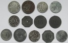 Notgeld: Lot aus 13 verschiedenen Notmünzen