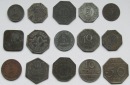 Notgeld: Lot aus 15 verschiedenen Notmünzen aus Baden-Württe...