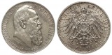 Bayern: Prinzregent Luipold, 2 Mark 1911, hübsche Patina und ...