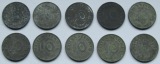 Alliierte Besatzung: 10 x 10 Pfennig 1945 F