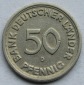 Deutschland: 50 Pfennig Bank deutscher Länder ohne Jahr (Stem...