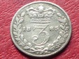 Silbermünze Großbritannien 3 Pence 1885 Queen Victoria