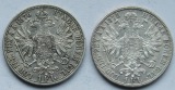 Österreich: 1 Florin 1876 + 1878