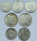 Tschechoslowakei: Lot aus sieben Silbermünzen, zusammen 45,3 ...