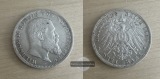 Deutsches Kaiserreich. Württemberg, Wilhelm II. 3 Mark 1909 F...