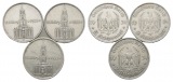 Deutsches Reich; 2 Mark (3 Stück) 1934
