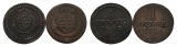 Altdeutschland; 2 Kleinmünzen 1807/1811