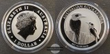 Australien,  1 Dollar 2017 Kookaburra  FM-Frankfurt  Feinsilbe...