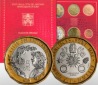 Vatikan KMS 8,88 Euro bu 2024 mit 5 Euro im roten Folder, Aufl...
