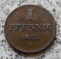 Sachsen Altenburg 1 Pfennig 1863 B