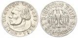 Deutschland: III. Reich, 2 Mark 1933 A, auf Martin Luther, sie...