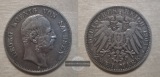 Sachsen, Kaiserreich  2 Mark  1904 E  Albert 1873-1902 FM-Fran...