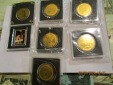 Lot Sammlung 7 x 1/200 Goldmünzen 999er Gold / ML1