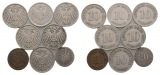 Kaiserreich; 8 Kleinmünzen