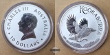 Australien,  10 Dollar 2024 Kookaburra  FM-Frankfurt   Feinsil...