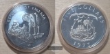 Liberia   5 Dollar 1973 Elefant   FM-Frankfurt  Feinsilber: 30,7g