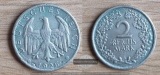 Deutschland 2 Reichsmark 1926, 1925-1931 FM-Frankfurt  Feinsil...