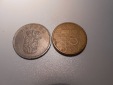 EF11.Dänemark/Niederlande 2erLot 1 Krone 1969 // 5 Gulden 1989