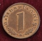 1541(7) 1 Reichspfennig (3. Reich) 1939/A in vz .................
