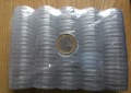 50 Stück Münzkapseln 24mm z. Bsp. für 1 Euro-Münzen Acryl ...
