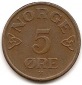 Norwegen 5 Öre 1952 #111