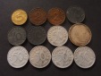 Drittes Reich 2 Pfennig - 2 RM 12 Münzen dabei 5 x 50 RPf. Al...