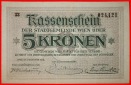 *WIEN 1919:DEUTSCHLAND-ÖSTERREICH★5 KRONEN 1918 uKFR KNACKI...