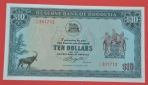 RHODESIA 10 Dollars 1979, prefix J/63, Rhodesien - wunderbare ...